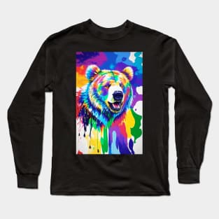 Abstract Bear Long Sleeve T-Shirt